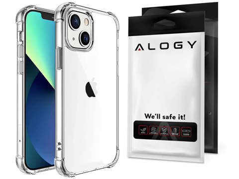 ShockProof Alogy Armored Case for Apple iPhone 13 6.1 Clear Glass