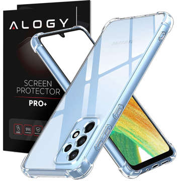 ShockProof Alogy Case for Samsung Galaxy A23 5G Clear Glass