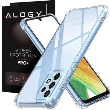 ShockProof Alogy Case for Samsung Galaxy A73 / A73 5G Clear Glass