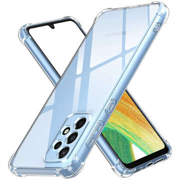 ShockProof Alogy Case for Samsung Galaxy A73 / A73 5G Clear Glass