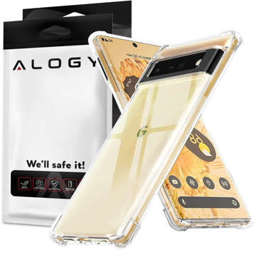 ShockProof Alogy Silicone Armor Case for Google Pixel 6 Pro Transparent