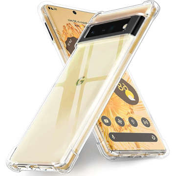 ShockProof Alogy Silicone Armor Case for Google Pixel 6 Pro Transparent