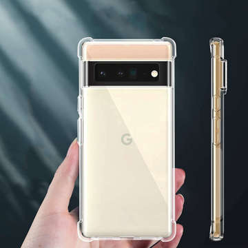 ShockProof Alogy Silicone Armor Case for Google Pixel 6 Pro Transparent