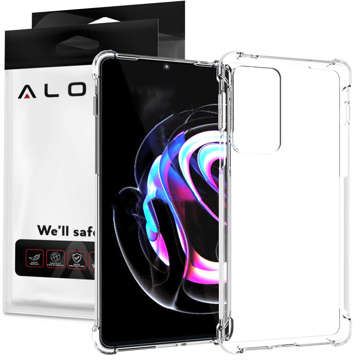 ShockProof Alogy Silicone Armor Case for Motorola Moto Edge 20 Pro Transparent