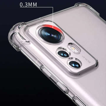 ShockProof Alogy Silicone Armor Case for Xiaomi 12 5G Transparent