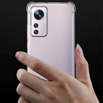 ShockProof Alogy Silicone Armor Case for Xiaomi 12 5G Transparent