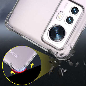 ShockProof Alogy Silicone Armor Case for Xiaomi 12 5G Transparent