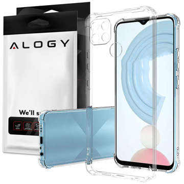 ShockProof Alogy protective armored case for Oppo A15 / A15s Transparent