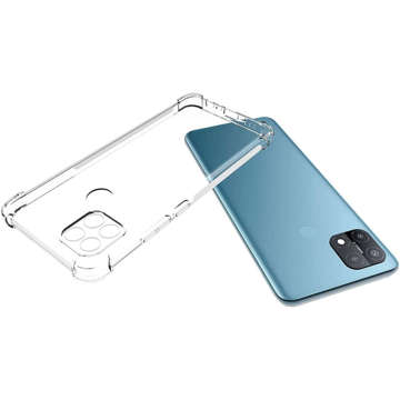 ShockProof Alogy protective armored case for Oppo A15 / A15s Transparent