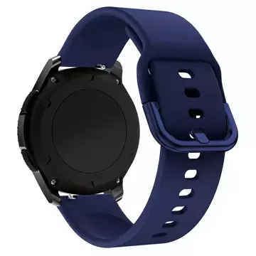 Silicone Strap TYS watch band for smartwatch universal 20mm dark blue