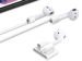 Silicone holder strap clip for Apple Airpods White