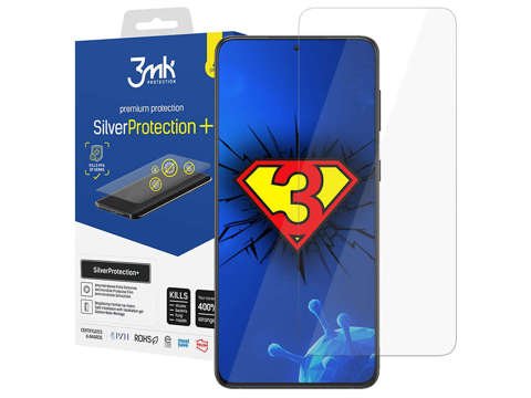 Silver Protection 3mk 7H full screen antivirus film for Galaxy S21