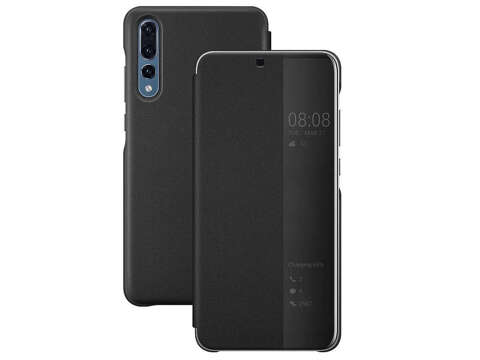 Smart view cover for Huawei P20 Pro Black