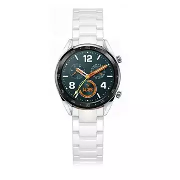 Smartwatch strap Beline Watch strap for 22mm Steel white/white
