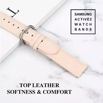 Smartwatch strap Beline watch strap universal for 20mm Elegance pink/pink