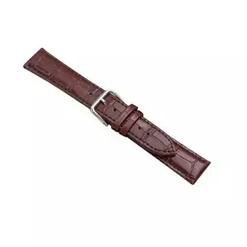 Smartwatch strap Croco universal strap for 22mm brown/brown