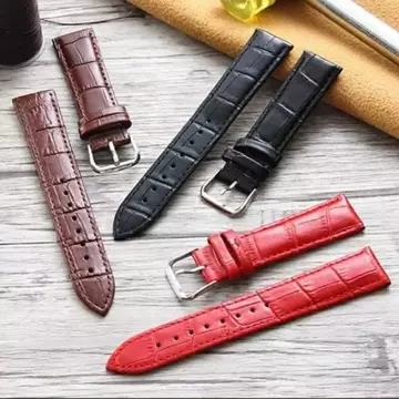 Smartwatch strap Croco universal strap for 22mm brown/brown