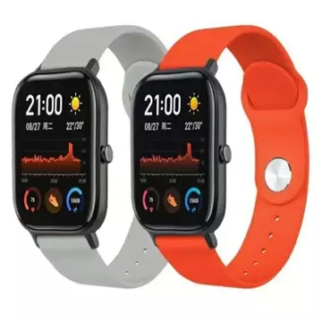 Smartwatch strap Everyday universal strap for 22mm orange / orange C-12