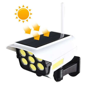 Solar lamp Dummy Camera 113 LED SMD 2835 500lm 8m with motion and twilight sensor remote control