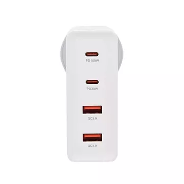 Somostel Power Selivery Q24 130W Gan 2x USB-C 2x USB QC 3.0 White