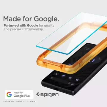 Spigen ALM Glas.TR 2-Pack Tempered Glass for Google Pixel 7A Clear