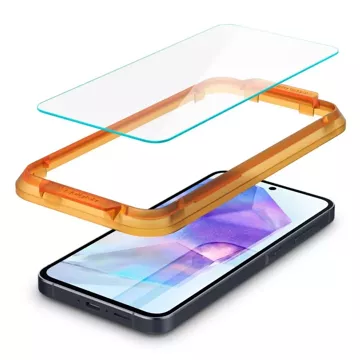 Spigen Alm Glas.tR tempered glass 2-pack for Samsung Galaxy A55 5G Clear