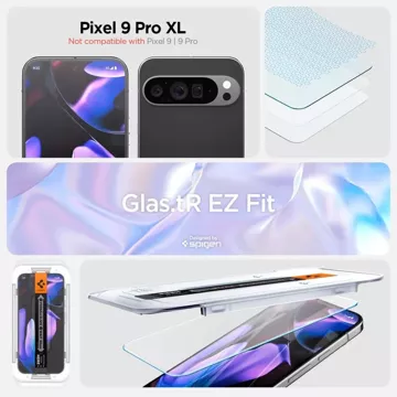 Spigen Glas.Tr ”EZ FIT” Tempered Glass 2-Pack for Google Pixel 9 Pro XL Clear