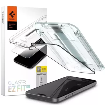 Spigen Glas.tR "EZ Fit" FC tempered glass for Apple iPhone 15 Black