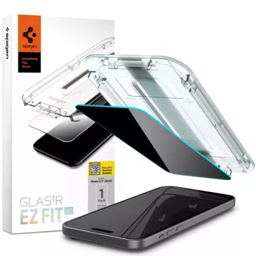 Spigen Glas.tR "EZ Fit" tempered glass for Apple iPhone 15 Plus Privacy