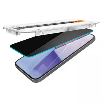 Spigen Glas.tR "EZ Fit" tempered glass for Apple iPhone 15 Plus Privacy