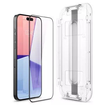 Spigen Glas.tR "Ez Fit" FC 2-pack tempered glass for Apple iPhone 15 Pro Max Black