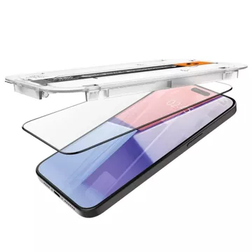 Spigen Glas.tR "Ez Fit" FC 2-pack tempered glass for Apple iPhone 15 Pro Max Black