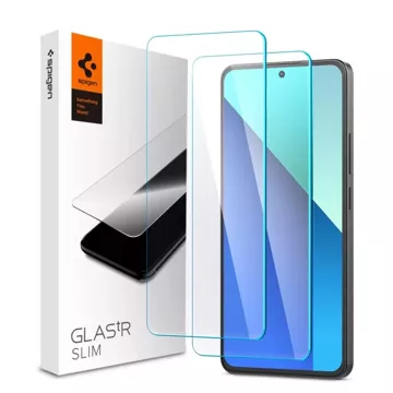 Spigen Glas.tR Slim Tempered Glass 2-pack for Xiaomi Redmi Note 13 4G / LTE Clear