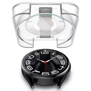 Spigen Glas.tr ”EZ-Fit” Tempered Glass 2-Pack for Samsung Galaxy Watch 6 Classic (43mm) Clear