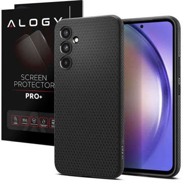 Spigen Liquid Air Phone Case Armored Case for Samsung Galaxy A54 5G Matte Black Glass