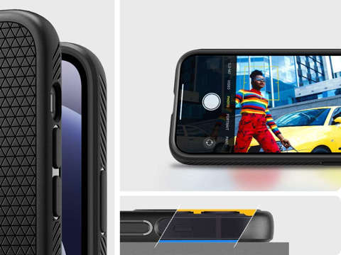 Spigen Liquid Air case for Apple iPhone 13 Pro Max Matte Black Glass
