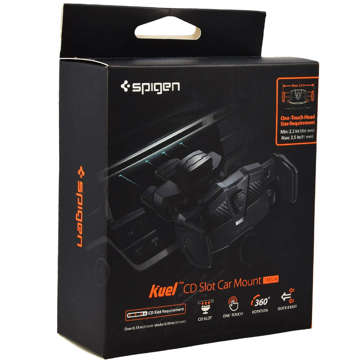 Spigen TMS24 CD Slot Car phone holder for the CD Black slot