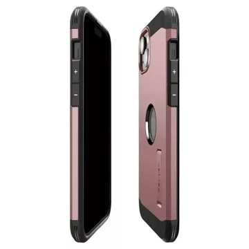 Spigen Tough Armor MagSafe case with stand for iPhone 15 - pink