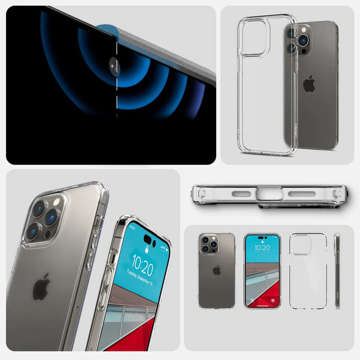 Spigen Ultra Hybrid Frost Clear Glass case for Apple iPhone 14 Pro