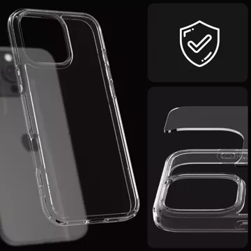 Spigen Ultra Hybrid Glass Case for Apple iPhone 16 Pro Max Crystal Clear