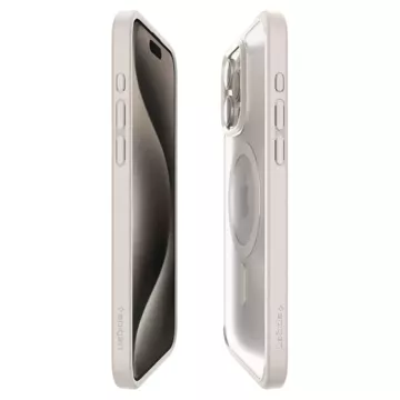 Spigen Ultra Hybrid Mag Mag Safe Case for Apple iPhone 15 Pro Max Frost Natural Titanium