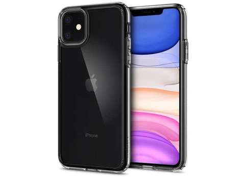 Spigen Ultra Hybrid case for Apple iPhone 11 Crystal Clear alogy glass