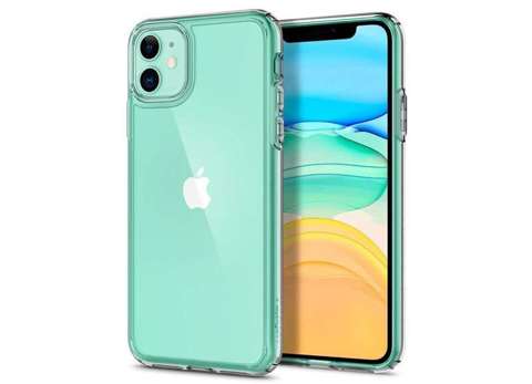 Spigen Ultra Hybrid case for Apple iPhone 11 Crystal Clear alogy glass