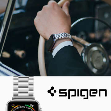 Spigen modern fit band apple watch 4 / 5 / 6 / 7 / 8 / se / ultra (42 / 44 / 45 / 49 mm) silver