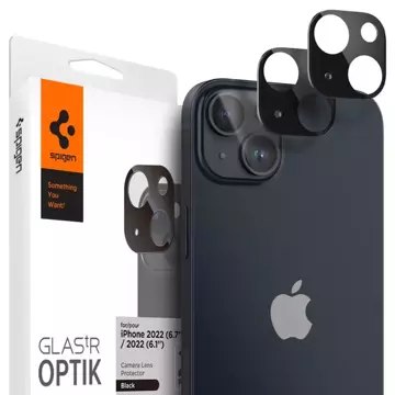 Spigen optik.tr camera protector 2-pack iphone 14 / 14 plus black