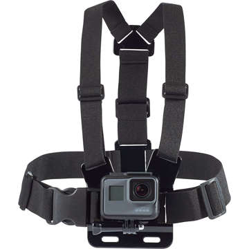 Sports harness Alogy Chest chest holder for camera, GoPro cameras, universal phone Black