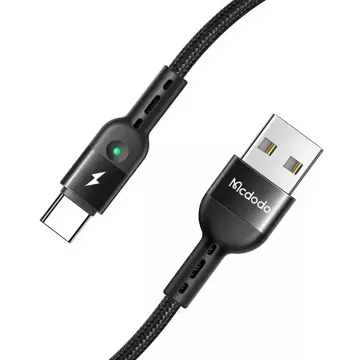 Spring cable USB to USB-C Mcdodo Omega CA-6420 1.8m (black)