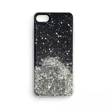 Star Glitter case cover for iPhone 13 mini shiny glitter case black