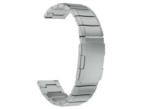 Steel Simple Bracelet Strap Alogy Stainless Steel for Smartwatch 22mm Silver