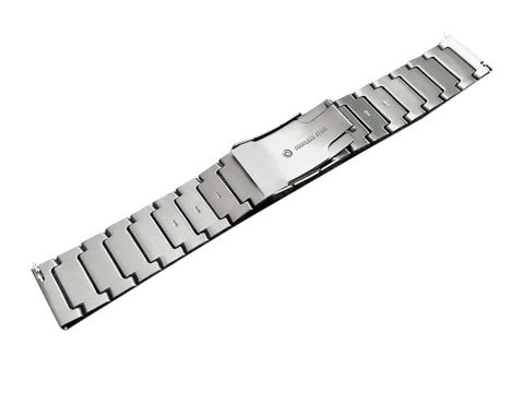 Steel Simple Bracelet Strap Alogy Stainless Steel for Smartwatch 22mm Silver